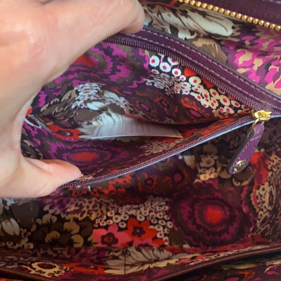 NWT Vera Bradley Quilted Stella Satchel Aubergine - Picture 16 of 17